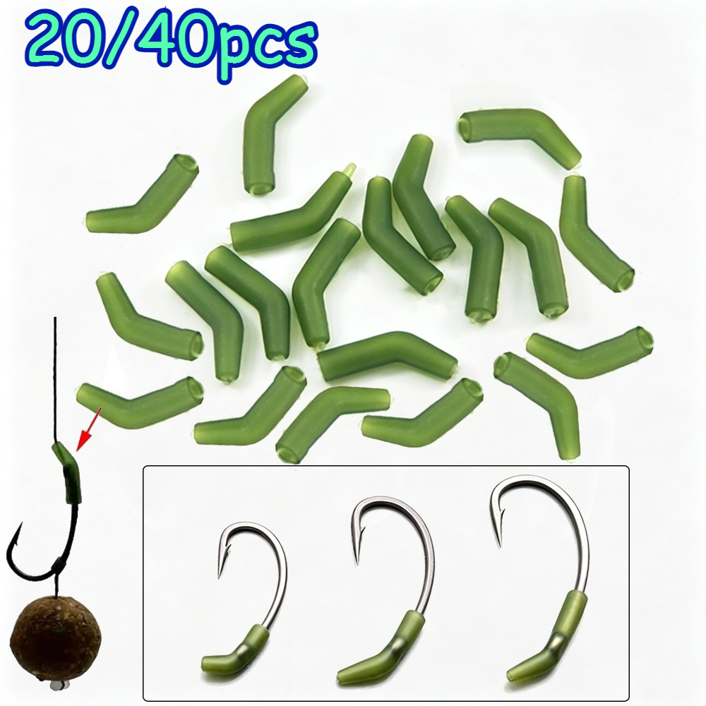 Fishing Equipment Gear - ปลอกกันสายพันกันสำหรับเบ็ดตกปลาคาร์พ เชื่อมต่อกับปลอกยางปลายเบ็ด ตัวจัดตำแหน่งปลายสาย อุปกรณ์ตกปลา