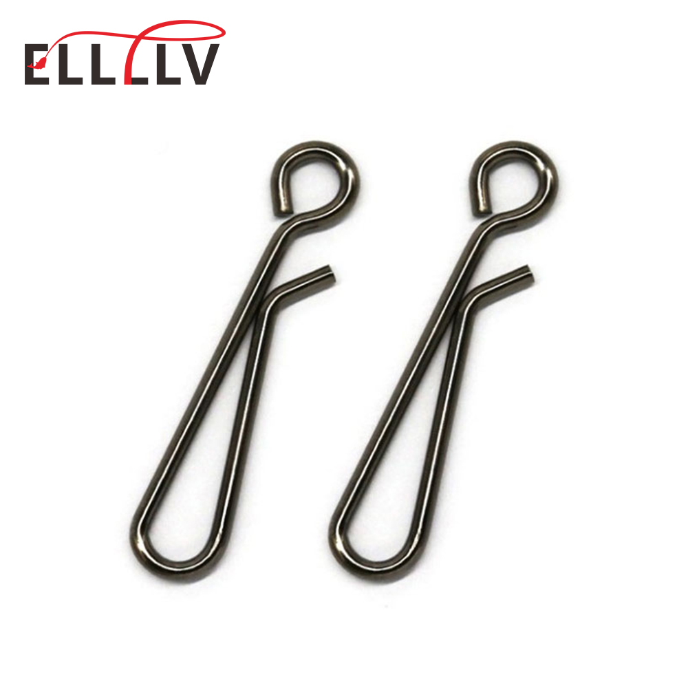 Fishing Equipment Gear - 100 ชิ้นตกปลาน้ําเค็มสแตนเลสเปิดตา Hangling Snap Quick Change