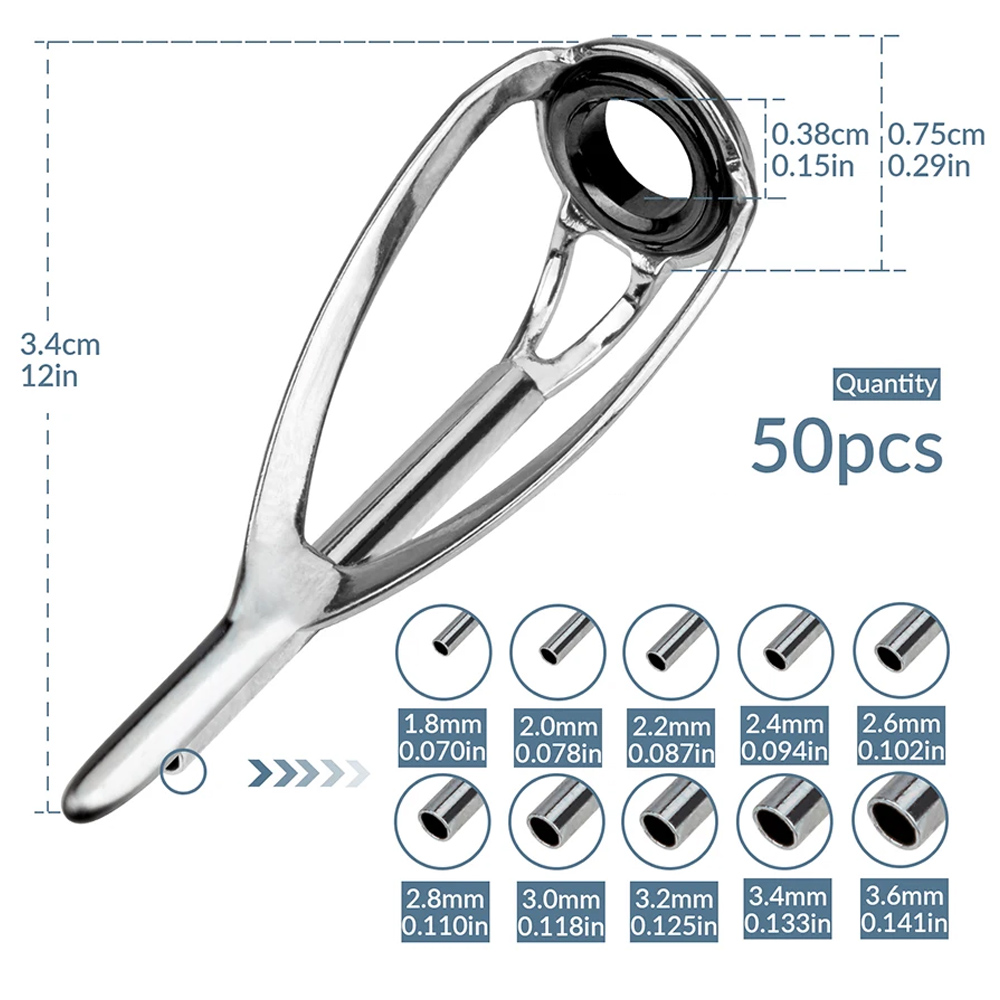 Fishing Equipment Guide - THKFISH 50pcs Fishing Rod Guides เคล็ดลับ