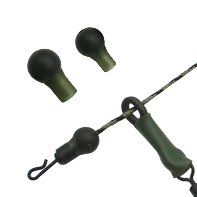 Quality Fishing Equipment - 30pcs ปลาคาร์พอุปกรณ์ตกปลากลมบัฟเฟอร์ลูกปัดขนาด S/L สําหรับเฮลิคอปเตอร์ RIG Chod