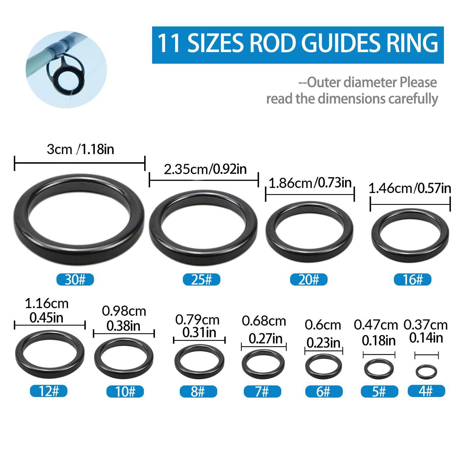 ชุดซ่อมวงแหวนไกด์คันเบ็ดเซรามิ - Fishing Equipment Guide บทวิจารณ์และราคา